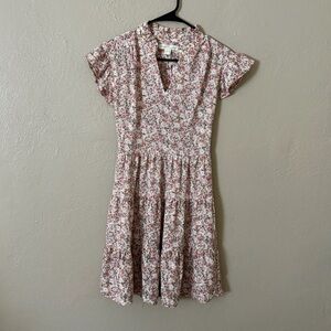 Monteau Los Angeles Pink Floral Dress Small
